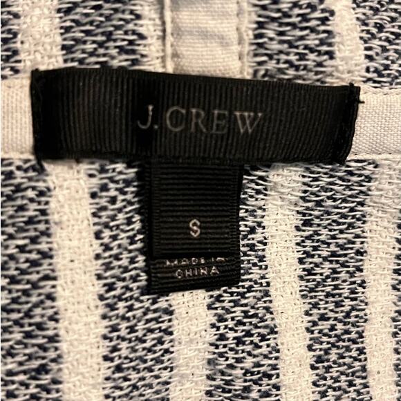 J.‎ Crew Baja Striped Hoodie Blue Cream Size Small - Picture 8 of 9